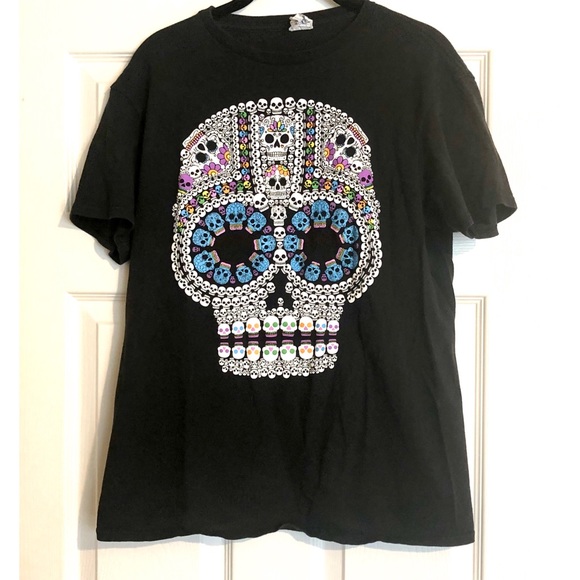 Sugar Skull Graphic T-shirt - Picture 1 of 8